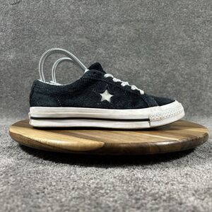 Converse One Star Pro Women’s Size 6 Black Suede Low Top Skate Grunge Shoes Used